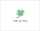 Lucky Clover Folded Note Cards Image 3 of 3